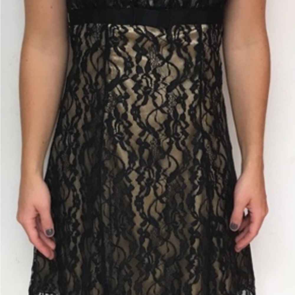 Black lace summer dress